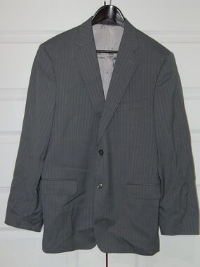 Versace Collection Men's Charcoal Gray Pinstripe Sport Coat